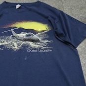90's fade Gates Learjet55 print tee