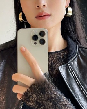 ワイドフープピアス 2col A0409