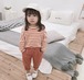 Korean children`s clothing horizontal stripes T-shirt ロングスリーブボーダーシャツ【予約商品】