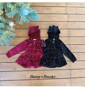 韓国子供服 / 26winter / BUNNYPOWDER / パーティーキャットフードジップアップ / キッズ / 冬服 *S~4XL*