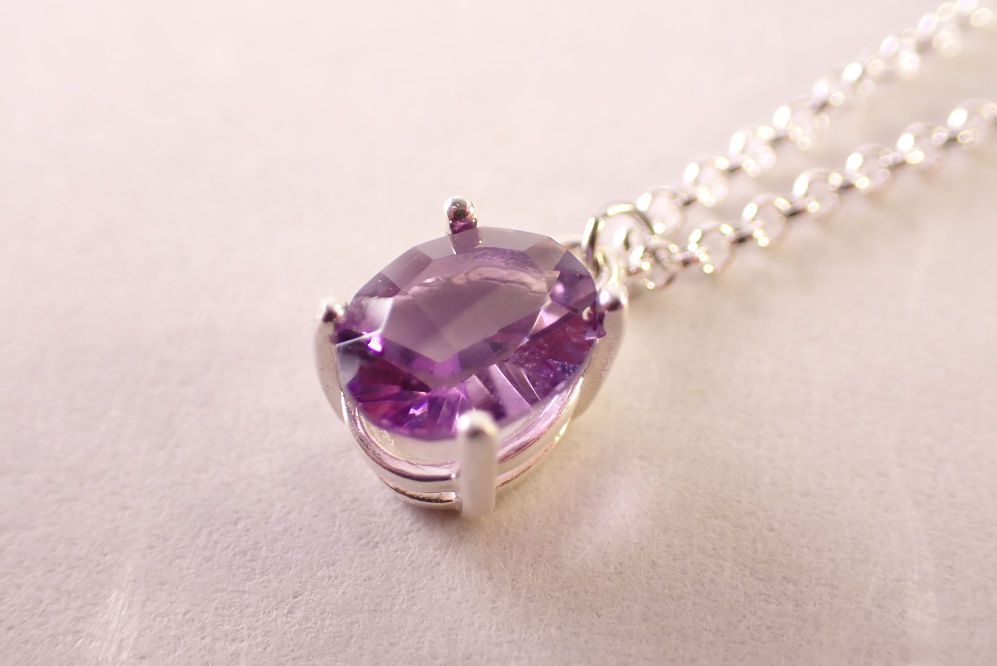 Shankari シャンカリ初期作品 ローズカラー×アメジストネックレス一点物 アメジストネックレス 1.57ct [D12‐156] | differencee(ディファレンシー)