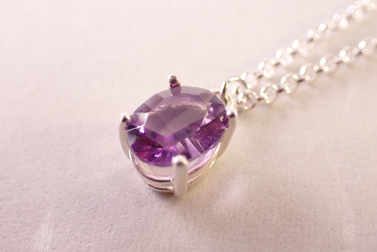 アメジストネックレス　1.57ct [D12‐156]