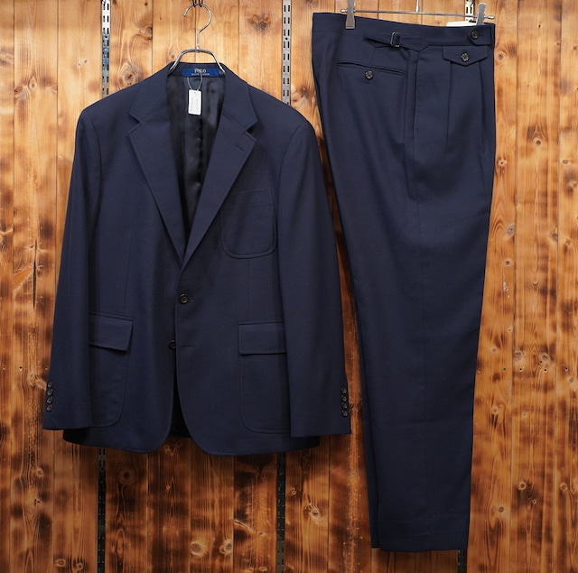 ralphlauren italy製 ヘリンボーン パチポケ スーツ セットアップ 42S /ラルフローレン