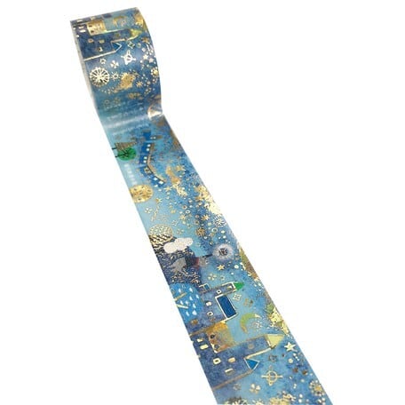 シール堂 箔押 宮沢賢治幻燈館 銀河鉄道の夜 27mmマステ SD05