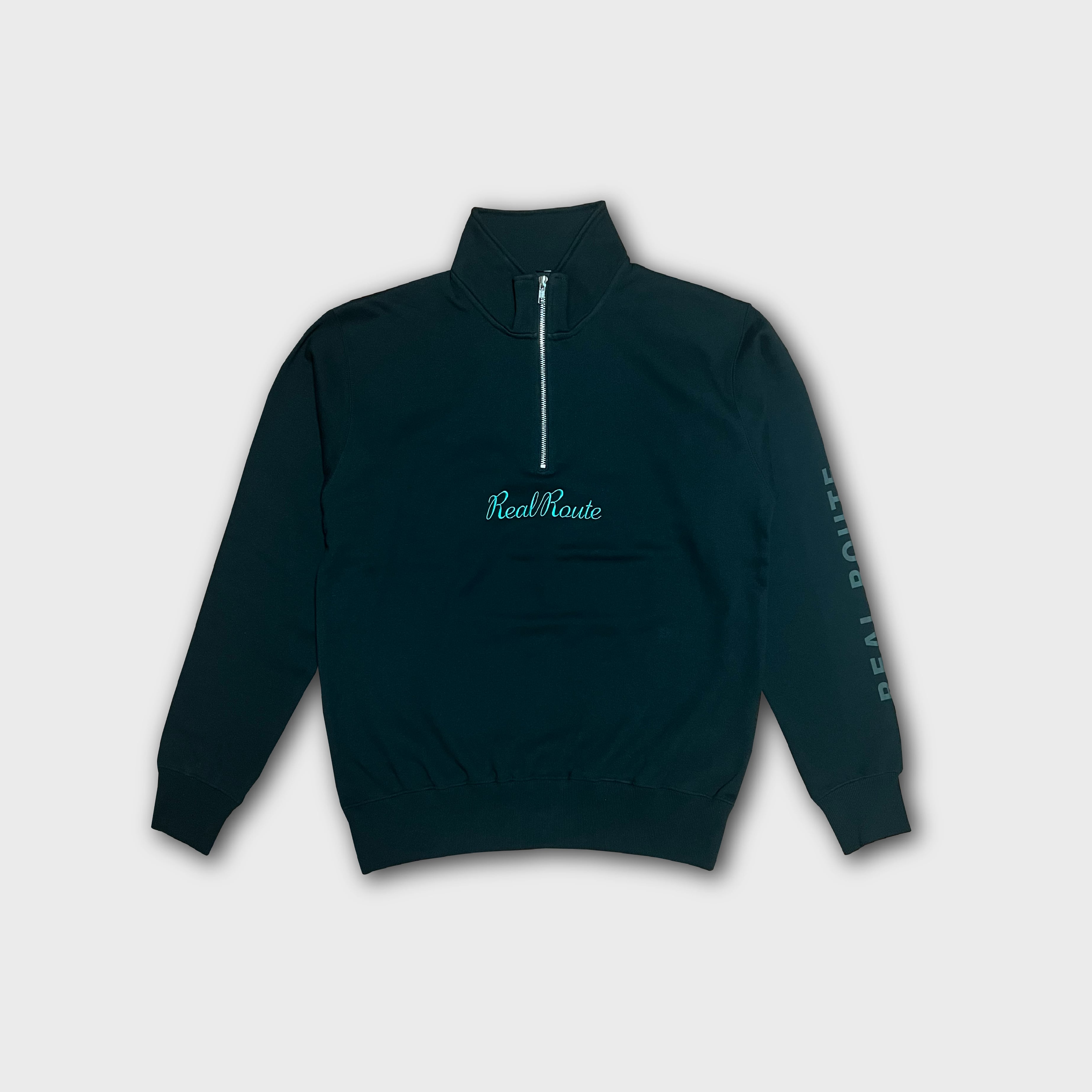REAL ROUTE ハーフジップトレーナーⅡ【ブラック】