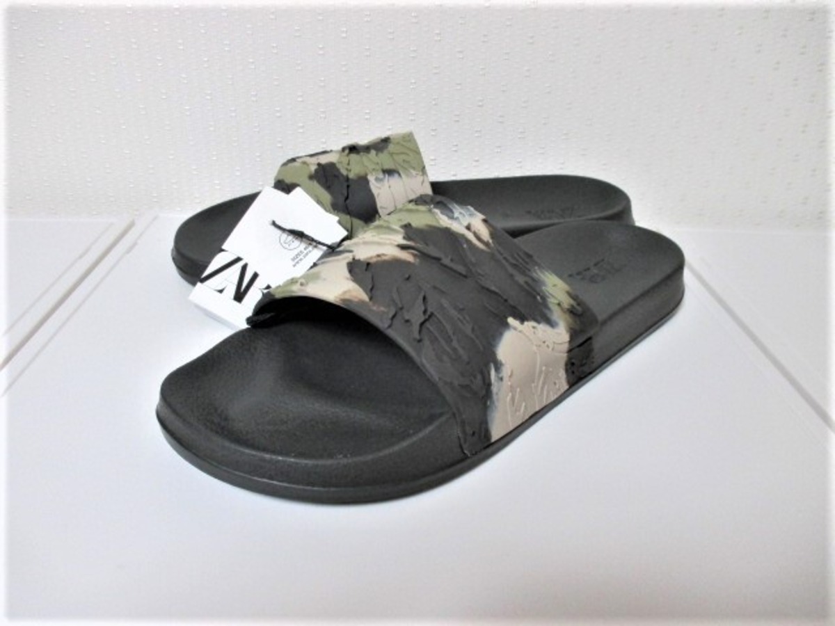 ZARA ザラ カモフラージュ柄 サンダル/メンズ/41/26.5cm☆新品 