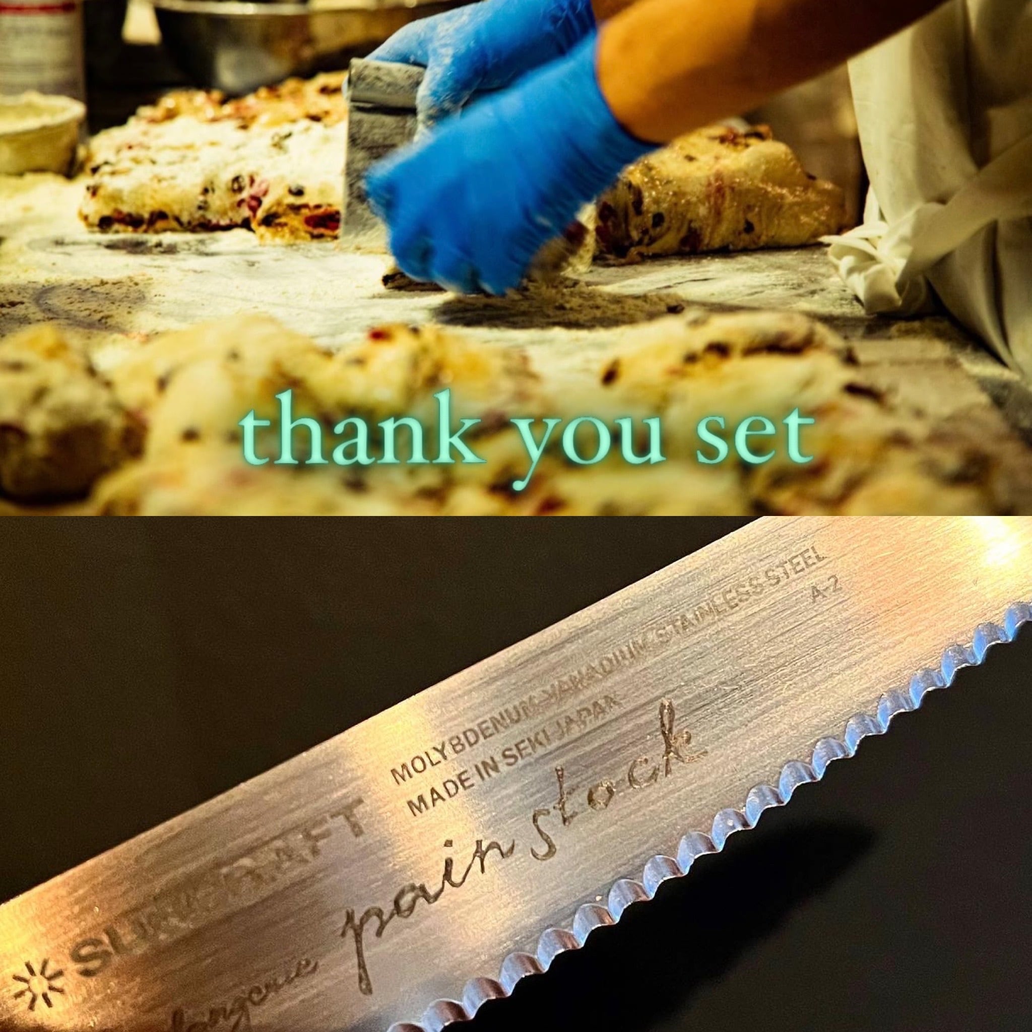 【9/1〜15に発送】thank you setナイフ付