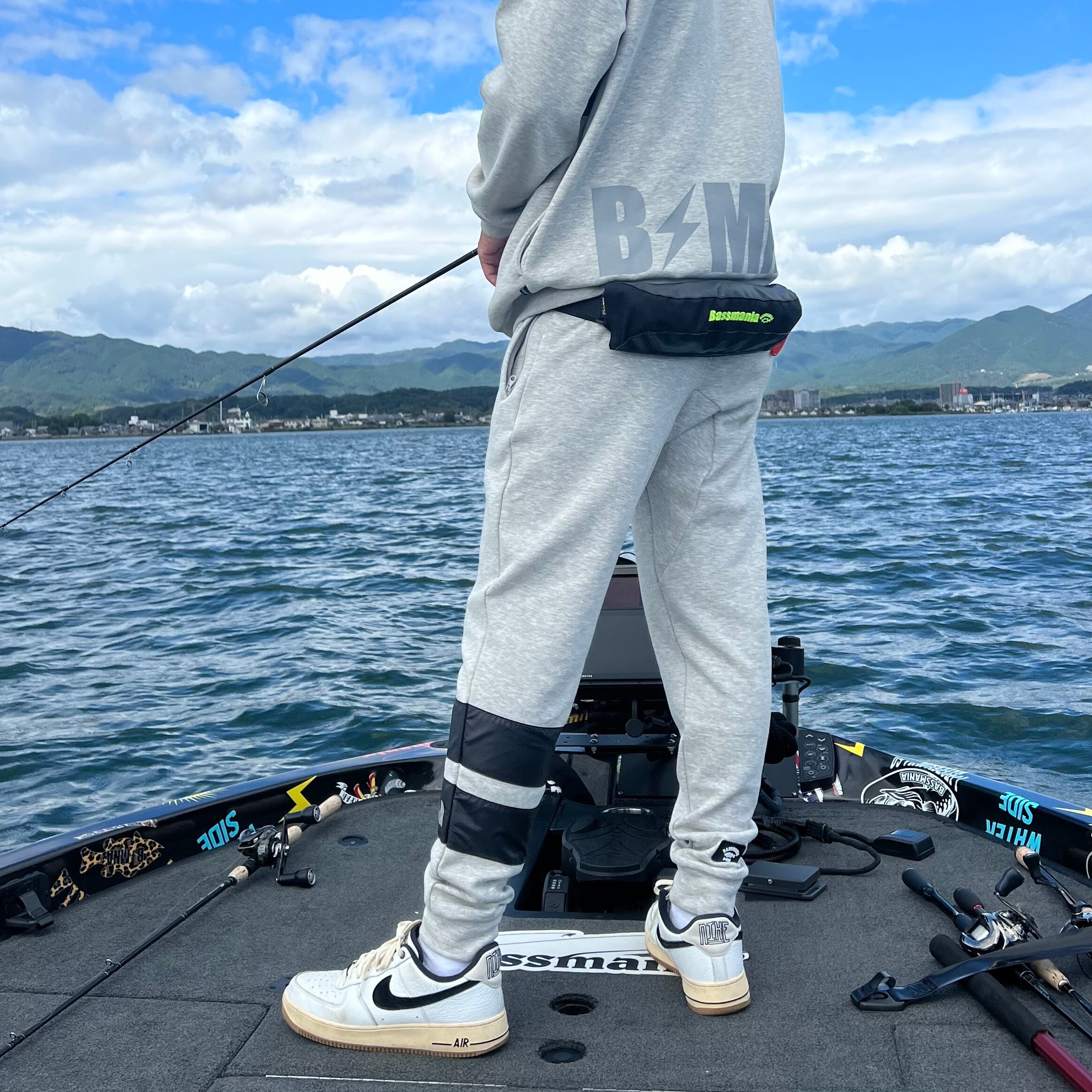 ライン切り替えスウェットジョガーパンツ [GRY/BLK] [限定生産