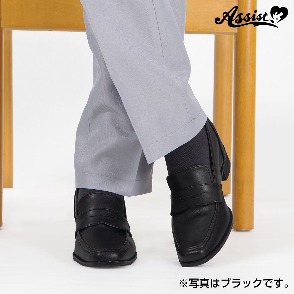 アシストウィッグ【シークレットビジネスローファー ダークブラウン