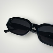 [Premium Acetate Material] Square Sunglasses - Black / Smoke（47）