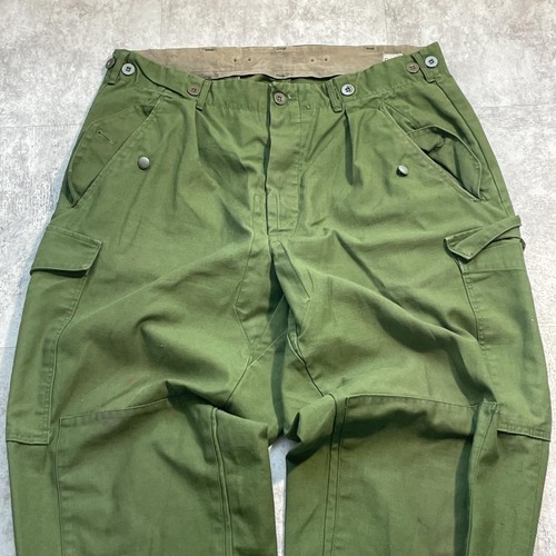 70s スウェーデン軍 実物 M-59 カーゴパンツ C52 w34 詳細写真3