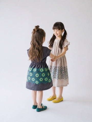 mina perhonen 26SS 】 candy flower “ワンピース” / charcoal / 120