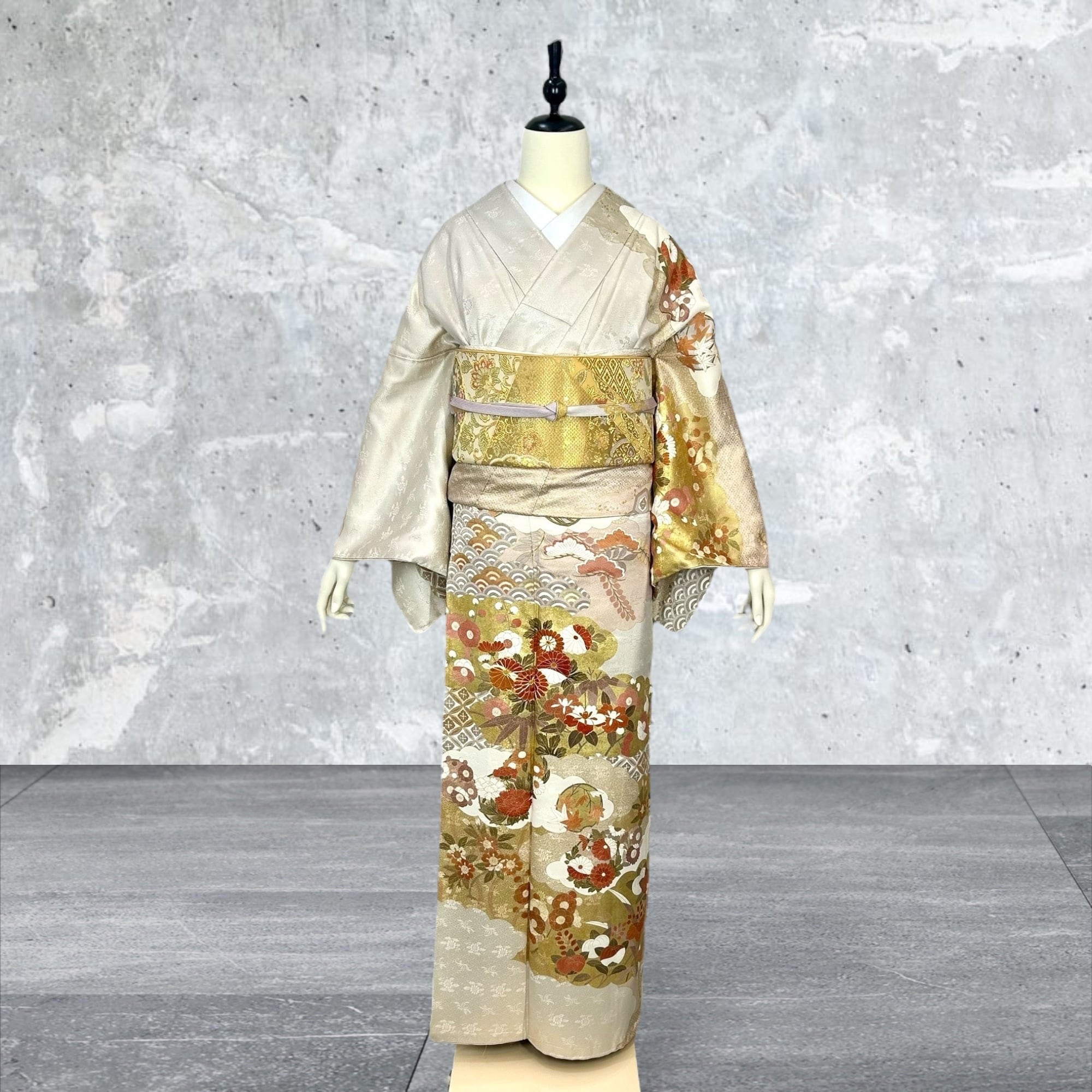 訪問着・附下げレンタル フルセット HT-0151-Lサイズ | きものレンタル