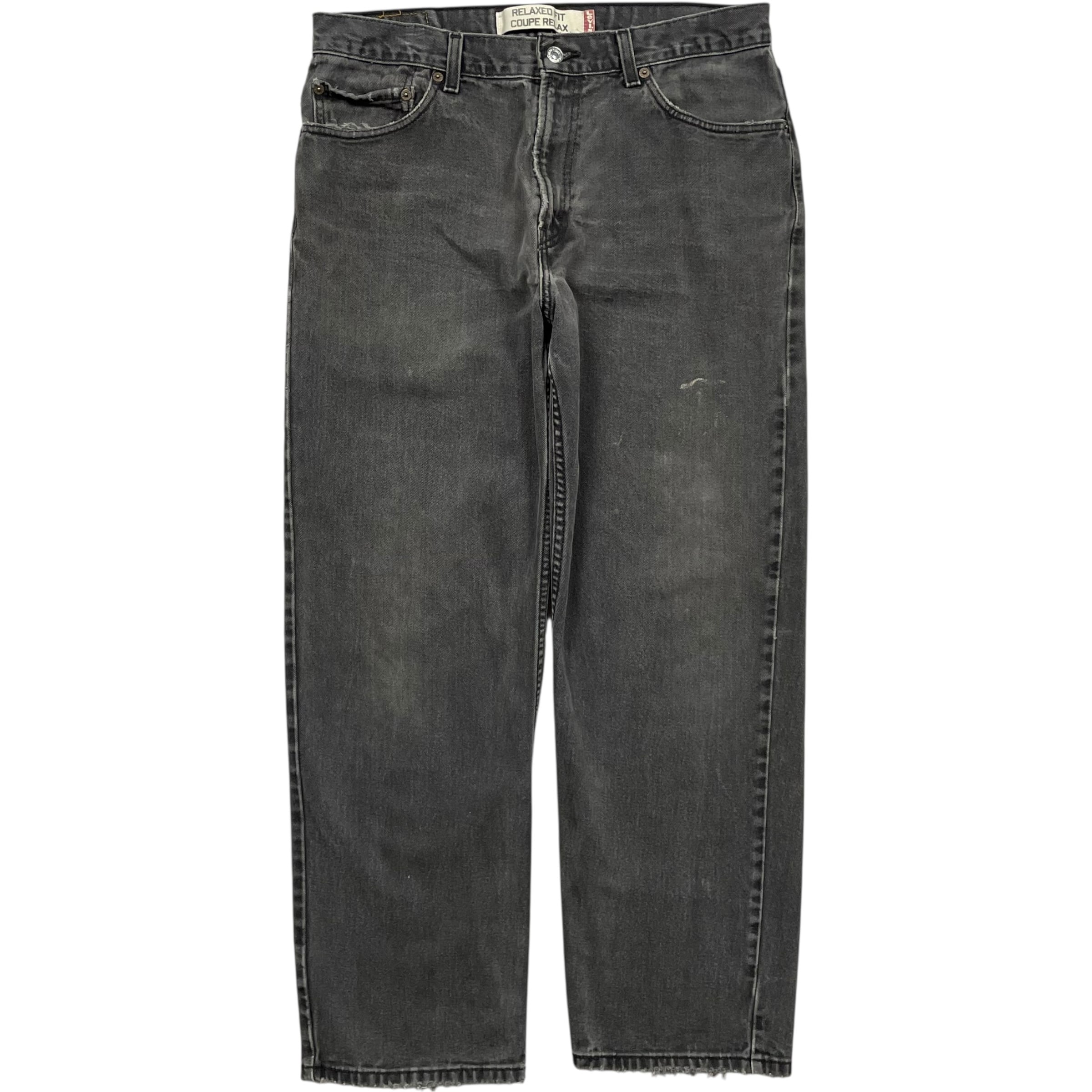 《実寸 W33 L27》 Levi's リーバイス ブラックデニム 550 フェード 色落ち no.9892