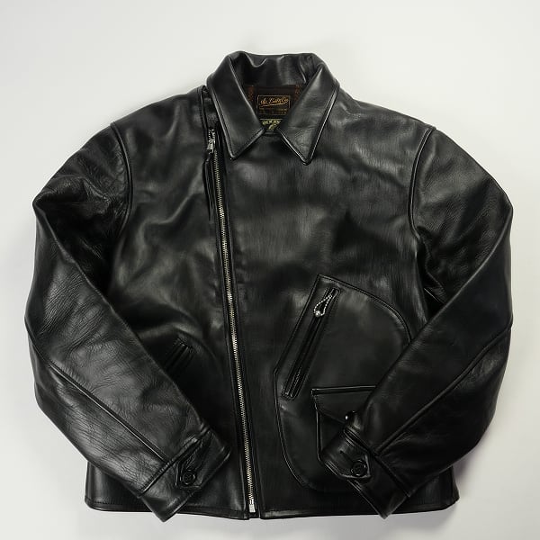 atlast&co まし ダブル ライダース レザー 38 アットラスト