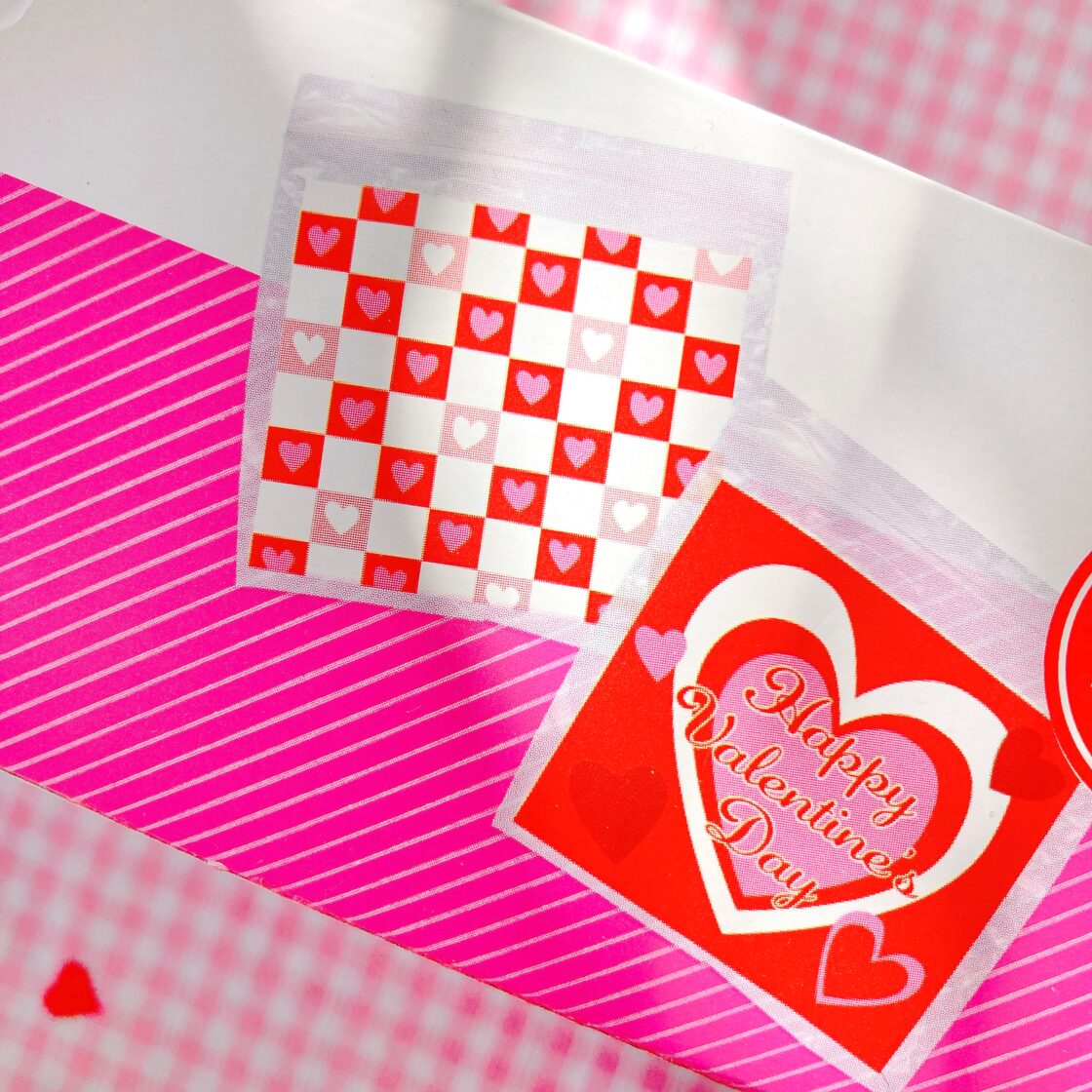 valentine ハート柄 ジップロック 20枚入 BOX バレンタイン 雑貨 | Pay ID