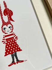 細川理衣　ガラスペン画ポストカード額装「ポストカード & casa ruaオリジナル額縁」［2104200000261］