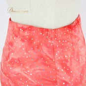 社交ダンス 衣装 スタンダード スカート レッスンウェア Create-Sun クリエイトサン 赤 レッド系 キラキラ ホログラム 朱色 バーミリオン ポリエステル スカート丈87cm ウエスト31cm~ ダンスウェア おしゃれ 動きやすい フェミニン カラフル パーティー 春夏用 普段着 スポーツウェア レディース用 目を引く 派手 華やか エレガント