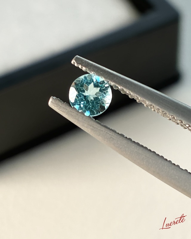 Natural Apatite 0.30ct Round Cut Loose Gemstone 天然アパタイト 0.30ct ラウンドカット ルース【LE-0081】