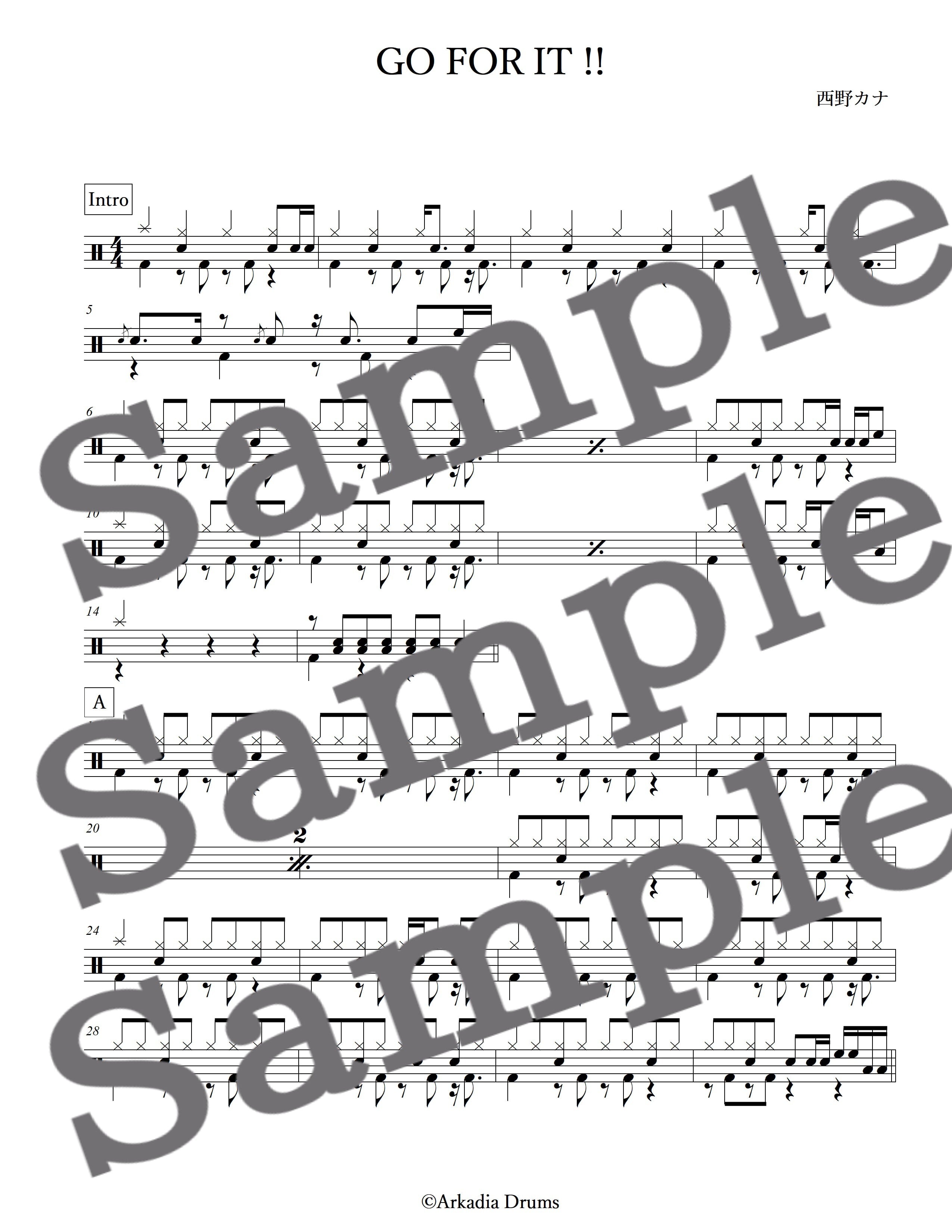 GO FOR IT !!(西野カナ)