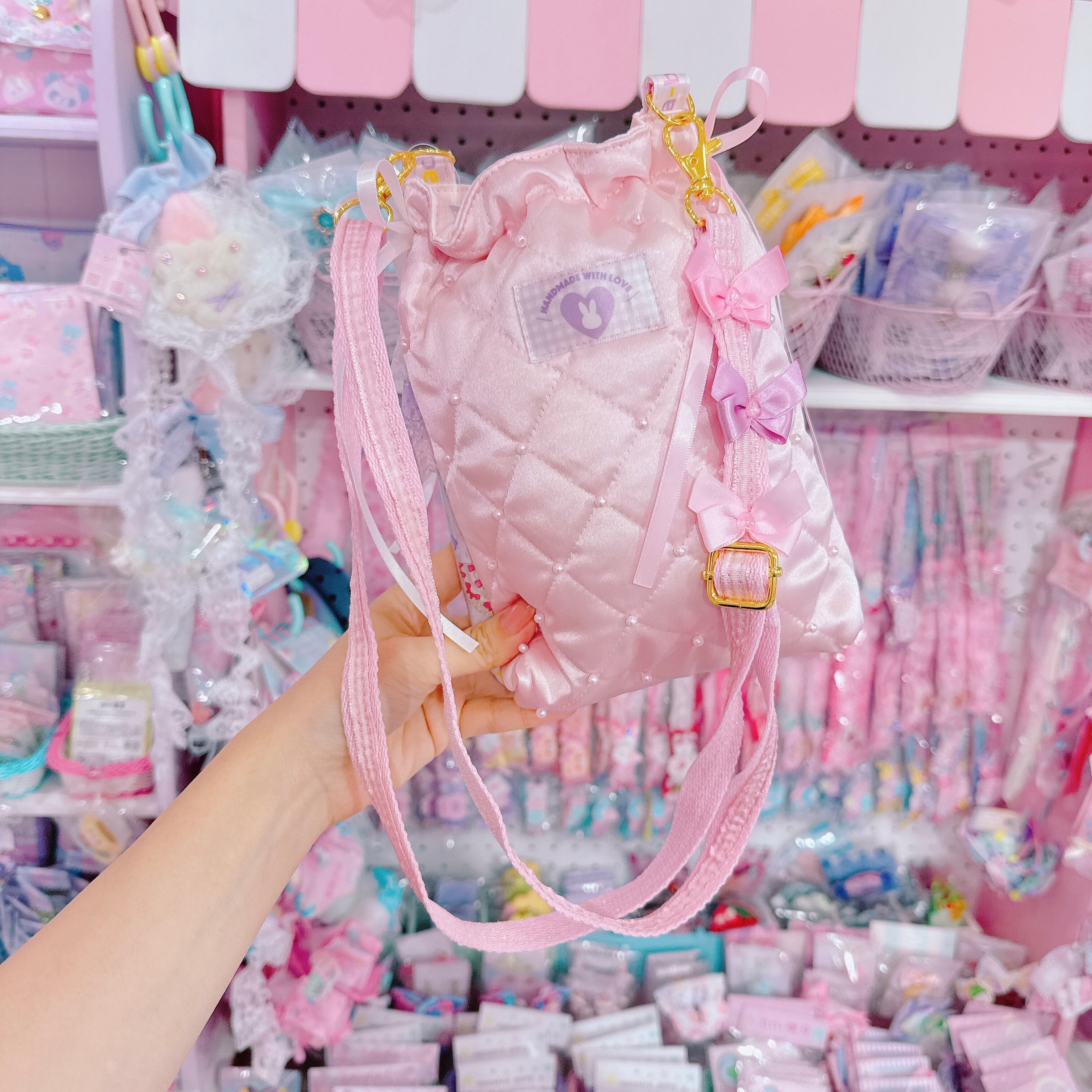 【E3】95-1ぬい見せポケット付きミニショルダーバッグ