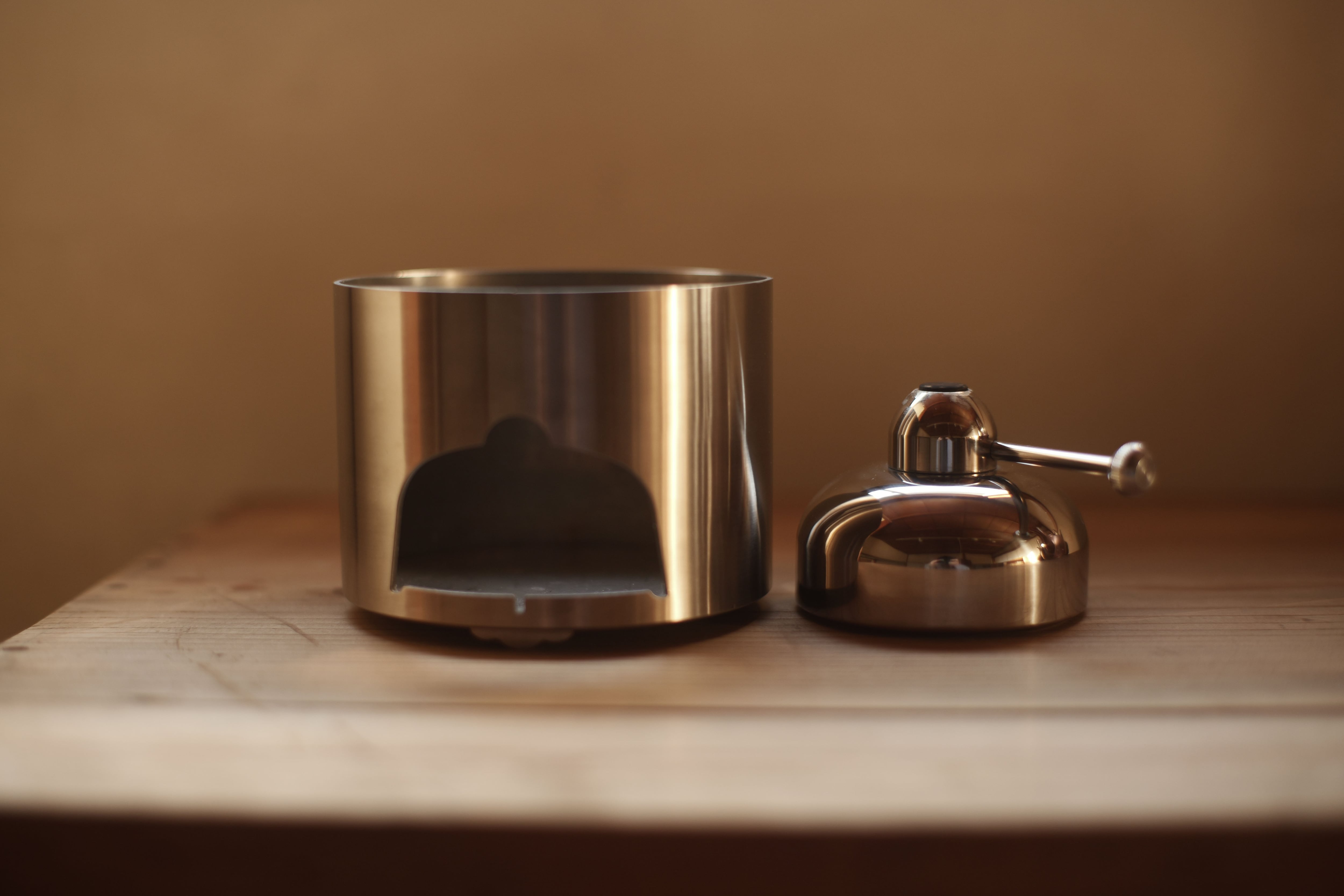 予約商品＞ステンレス炉& 火力調整可能アルコールランプ・セット（12月