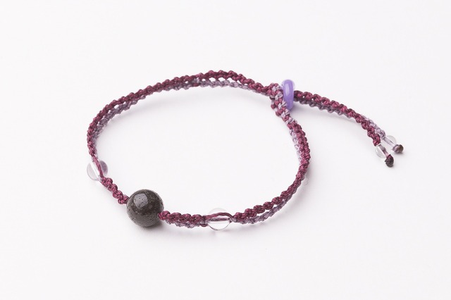 富士山溶岩ブレスレット［Lava Bracelet］紫Xラベンダー