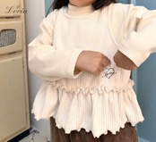 ラヴィン / Lovin / ミルクハーフネックTシャツ / 韓国子供服 / キッズ / 26winter〖取寄〗*XXS~XL*