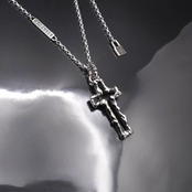 OPEN CROSS LARGE NECKLACE #2 with GODSIZE® I.D. TAG / オープンクロスラージ#2ネックレス ゴッドサイズ® I.D.タグ