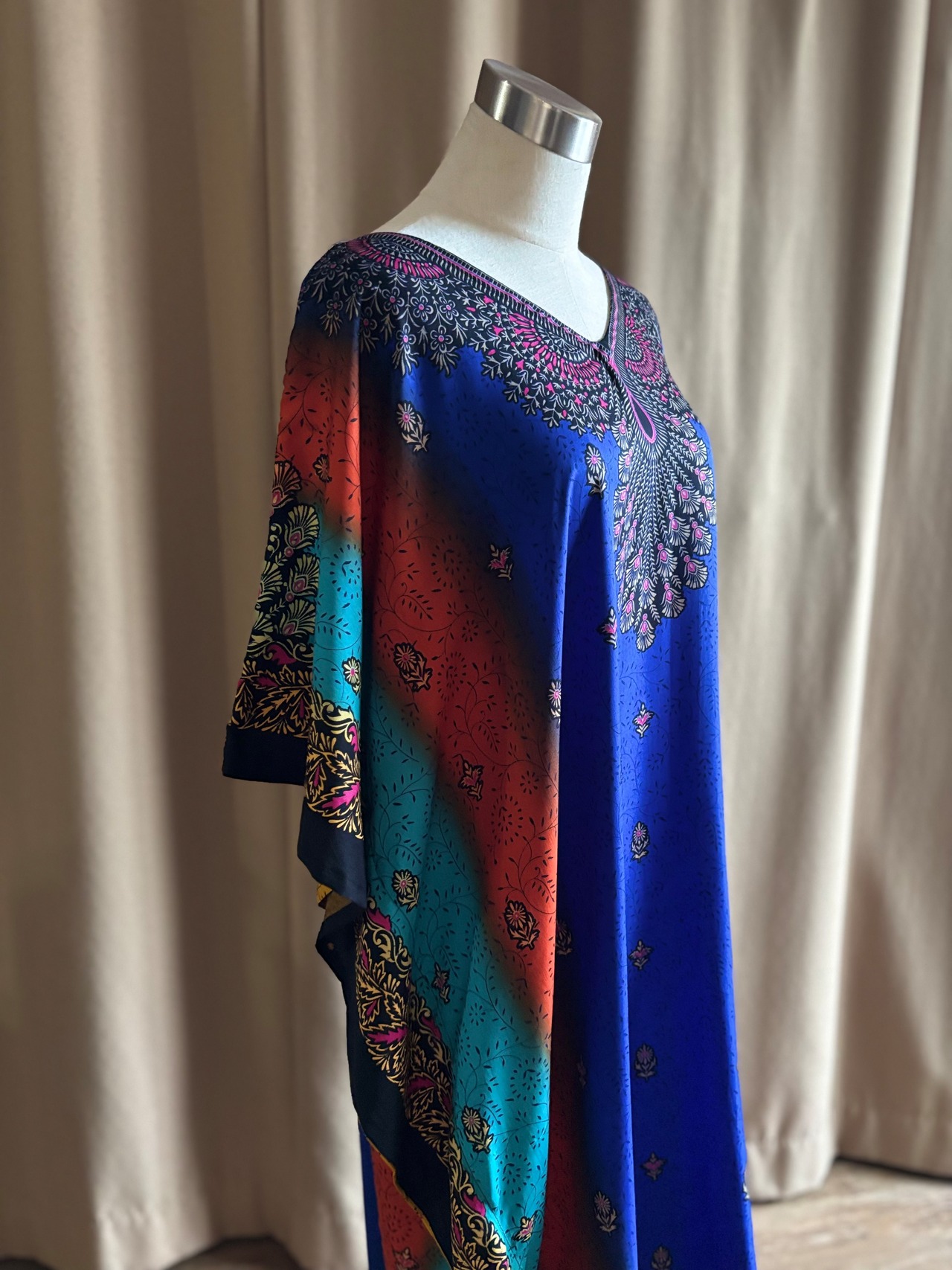 vibrant ethnic print import dress-5149-8
