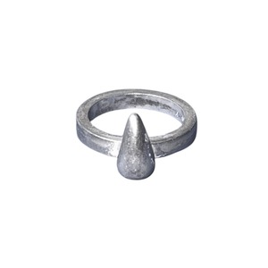 vintage silver water drop ring