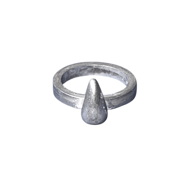 vintage silver water drop ring