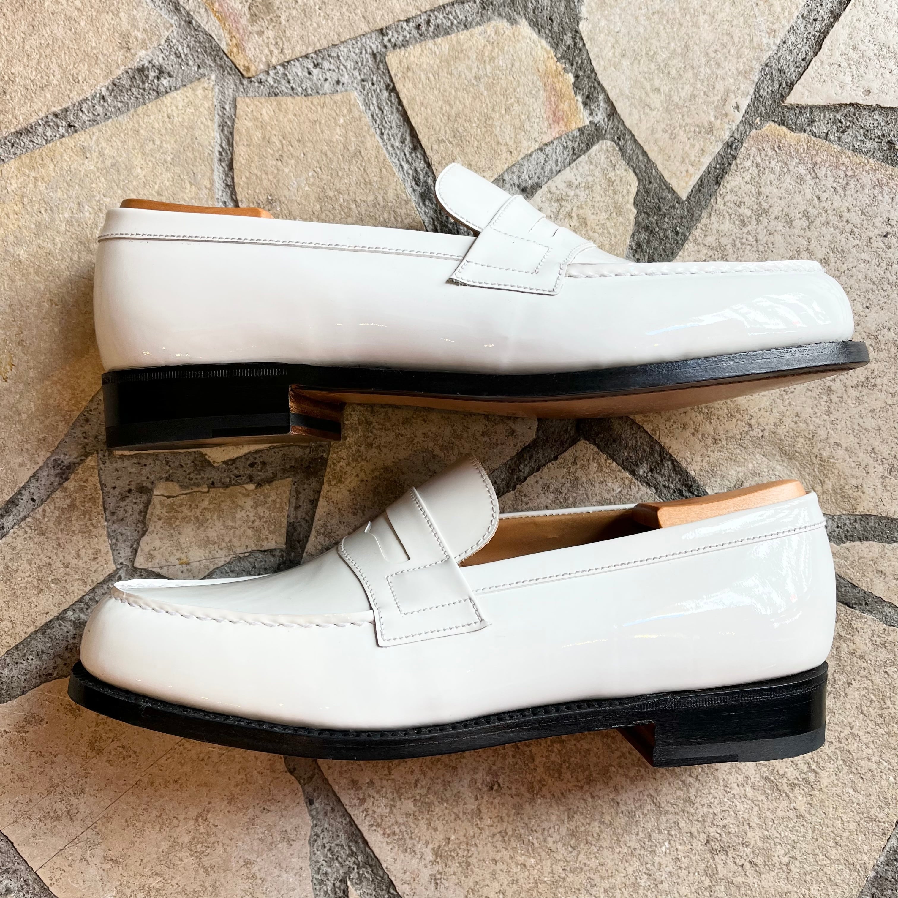 JM WESTON ladies patent leather white size 5D ジェイエム ...