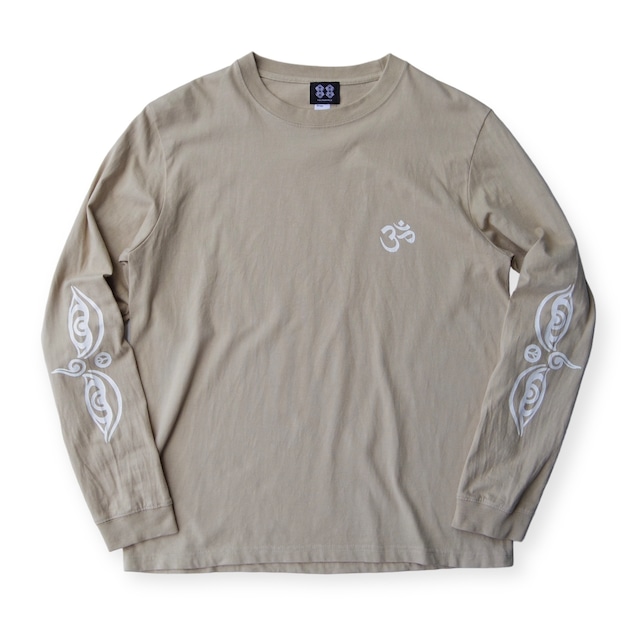 ॐ×Buddha eye L/S T-SHIRT / ブッダアイ ロングスリーブTシャツ -Sand Beige-