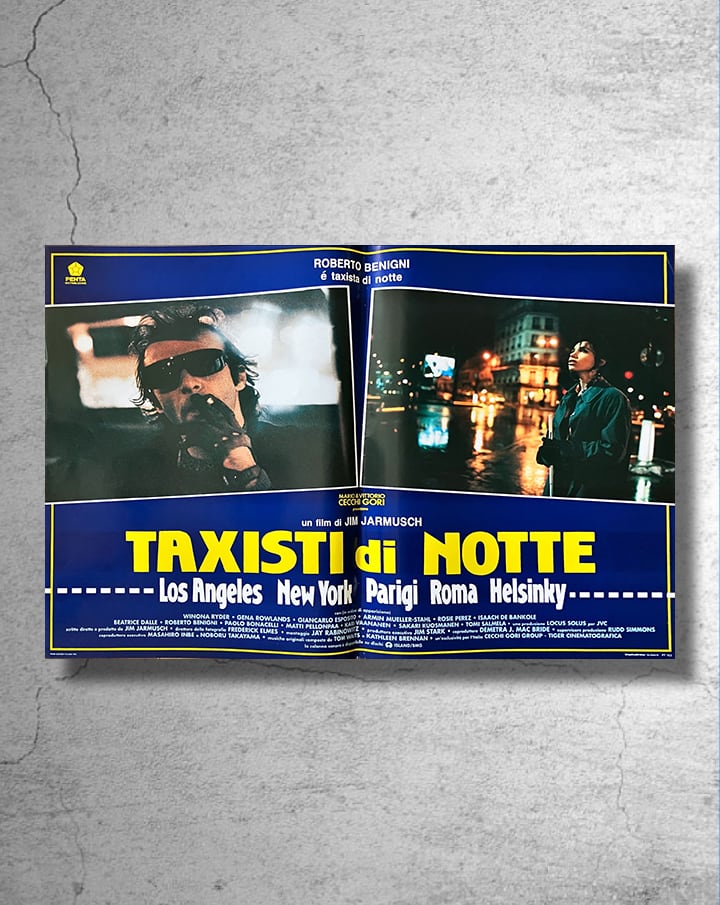 ジム・ジャームッシュ監督映画 『ナイト・オン・ザ・プラネット』希少なイタリア版ポスターc