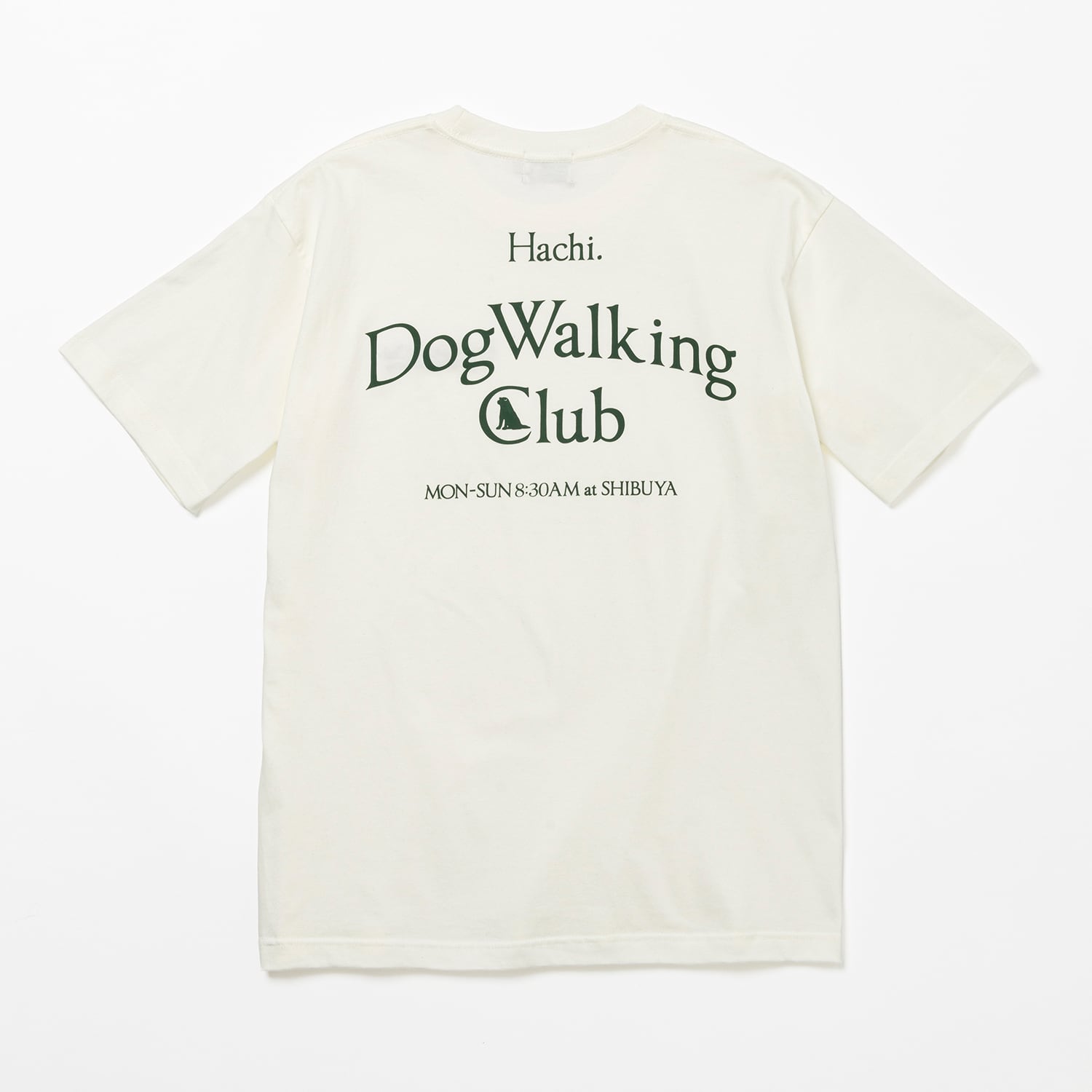 DOG WALKING CLUB TEE - IVORY - | HACHI.THE SHIBUTORA FACTORY