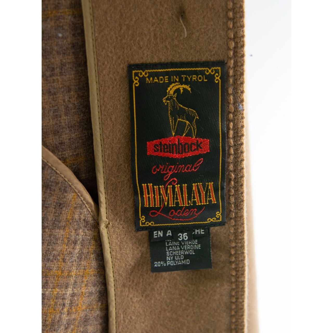 【STEINBOCK】Made in Tyrol wool-polyamide loden cape（シュタインボック オーストリアチロル製 ローデンケープコート ポンチョ ）1d