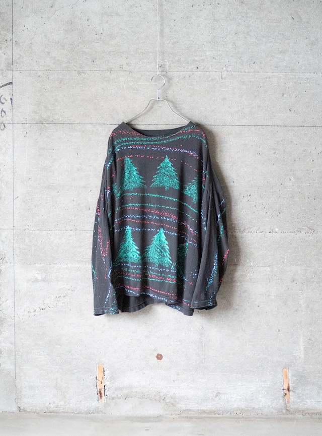unknown 1990s Tree diagram t-shirt