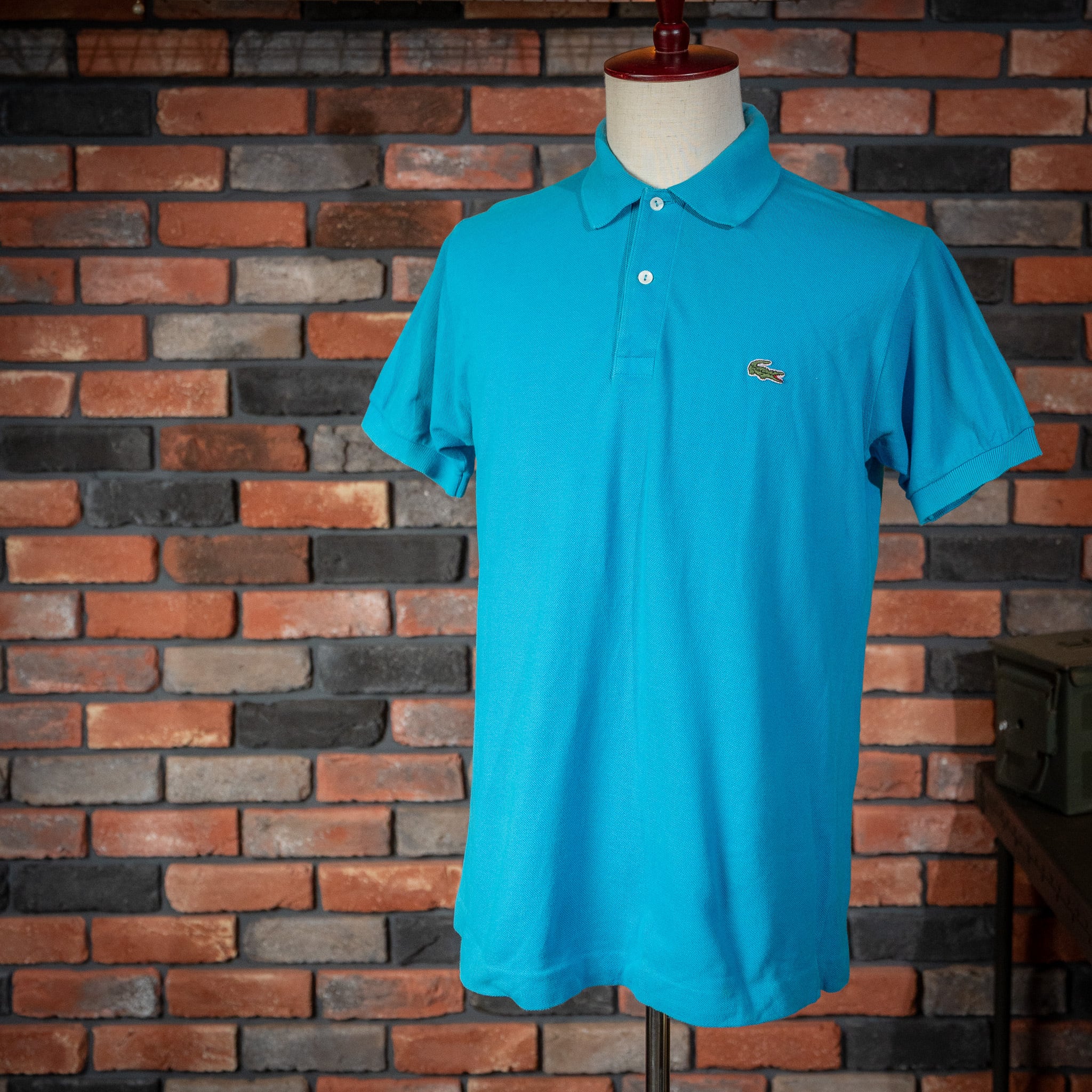 希少 フランス製 CHEMISE LACOSTE ポロシャツ サイズ 5 WHT 70s フランス製 CHEMISE LACOSTEラコステ ワンポイント コットン