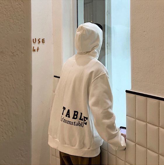 全3色 パーカー フード ゆったり カジュアル ストリート 韓国風