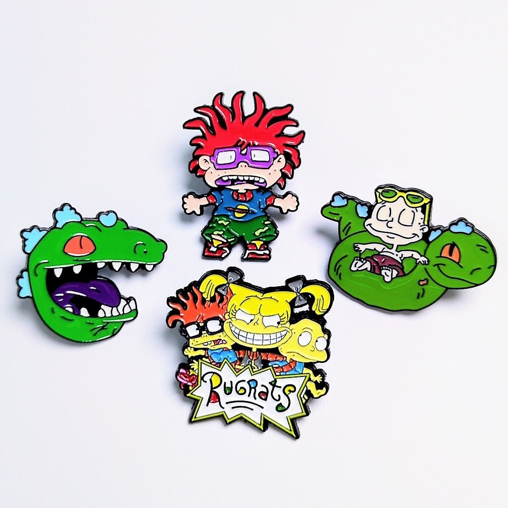 ♧ 送料無料！ 【 Rugrats ( ラグラッツ ) 】 PINS 4P SET / ピンズ / ピンバッジ 〚アメリカン雑貨 アメトイ〛