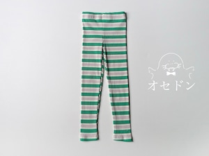 【BIEN JOIE】SSマルチボーダーレギンス グリーン 90~130cm