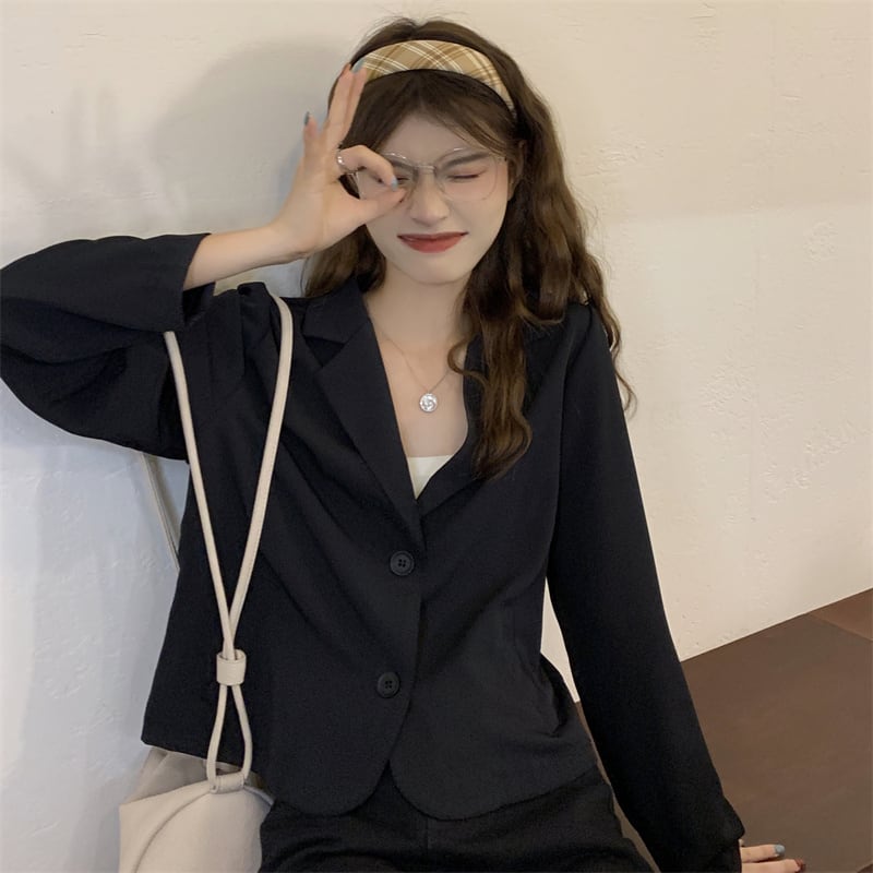 薄手ショートジャケット オータムルーズスタイルブラウス ロング 秋物 萌量不足99028873537