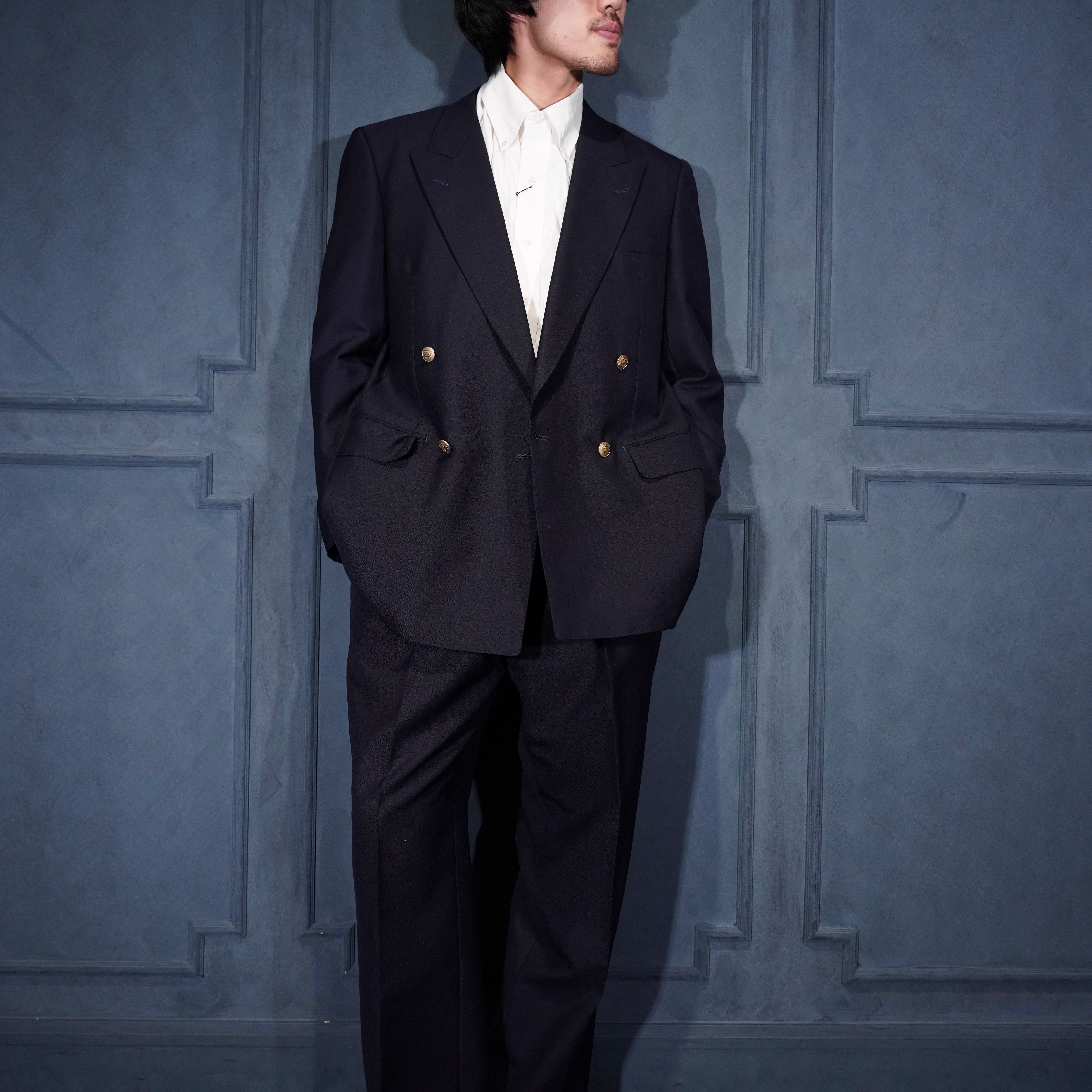 Burberrys ナイロンジャケット ネイビー　ロゴ　バーバリー　金 Burberrys GOLD BUTTON NAVY COLOR BRAZER/バーバリーズ金ボタン紺ブレ