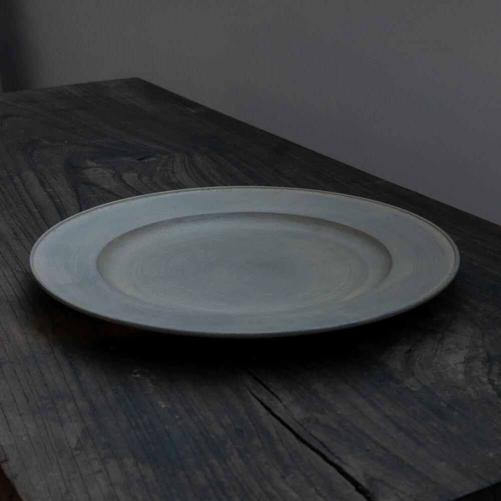 富井貴志 11 白漆リム皿 φ240 | くらしのギャラリー杜の街グレース店