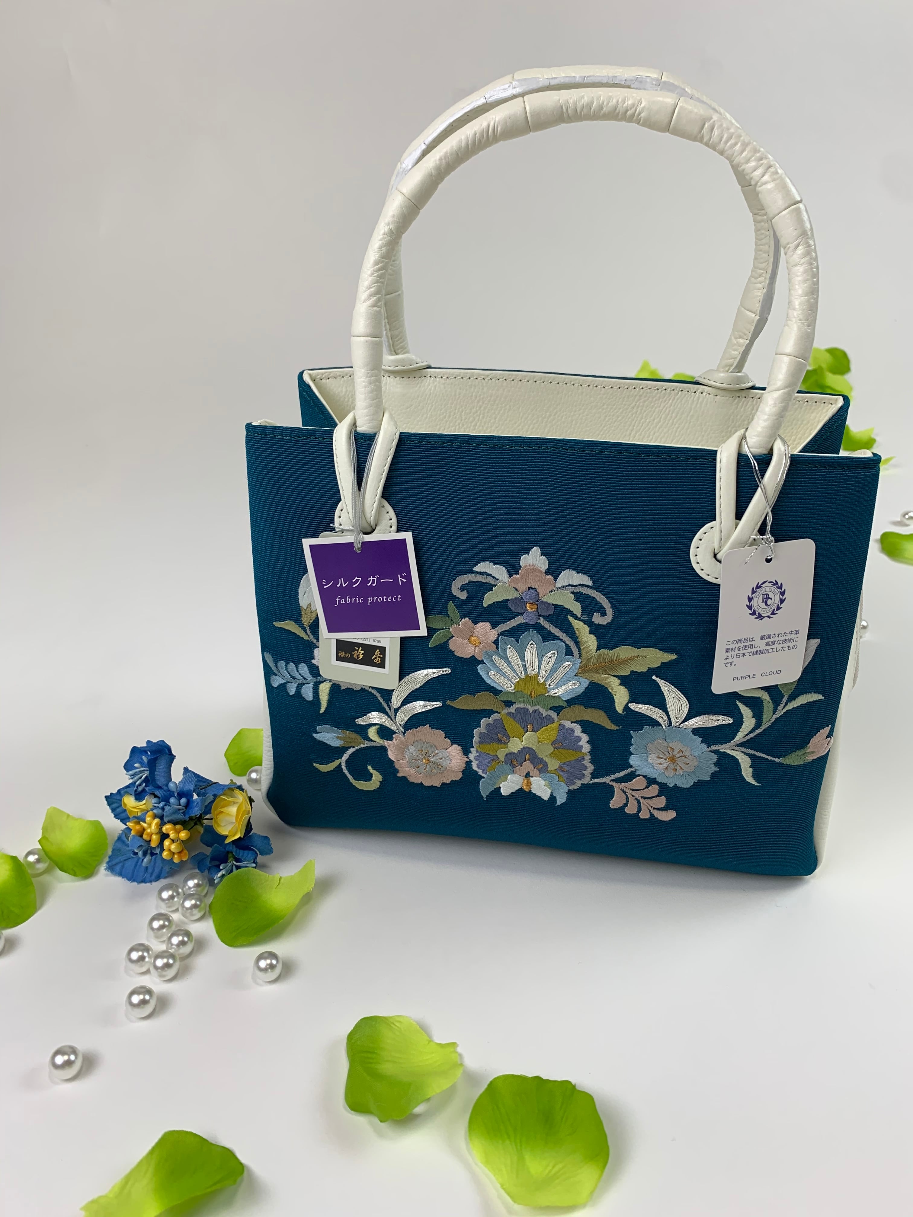 衿秀 和装トートバッグ A4 シルクガード付 お稽古バッグ