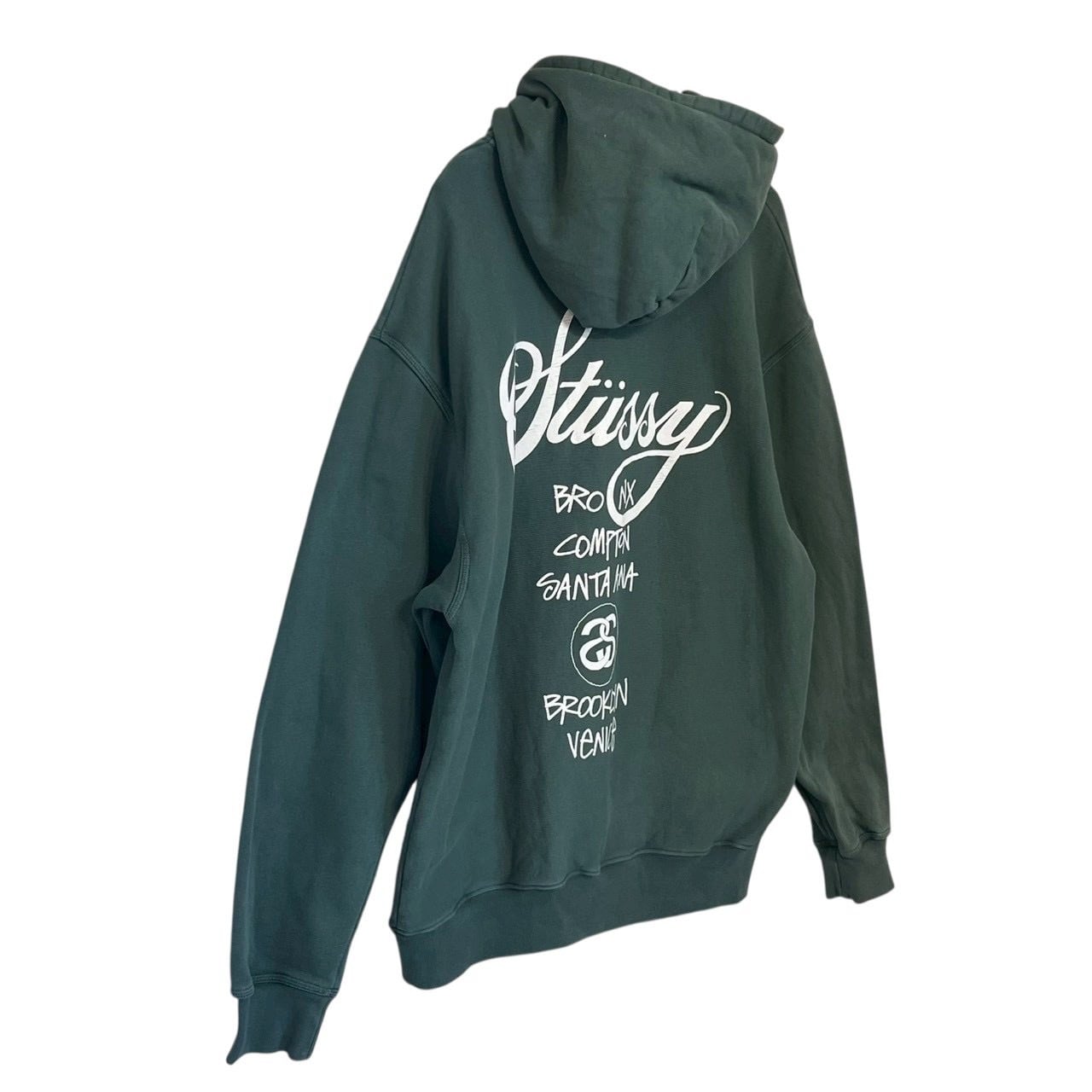 stussy ステューシー パーカー フーディ L バックロゴ プリント