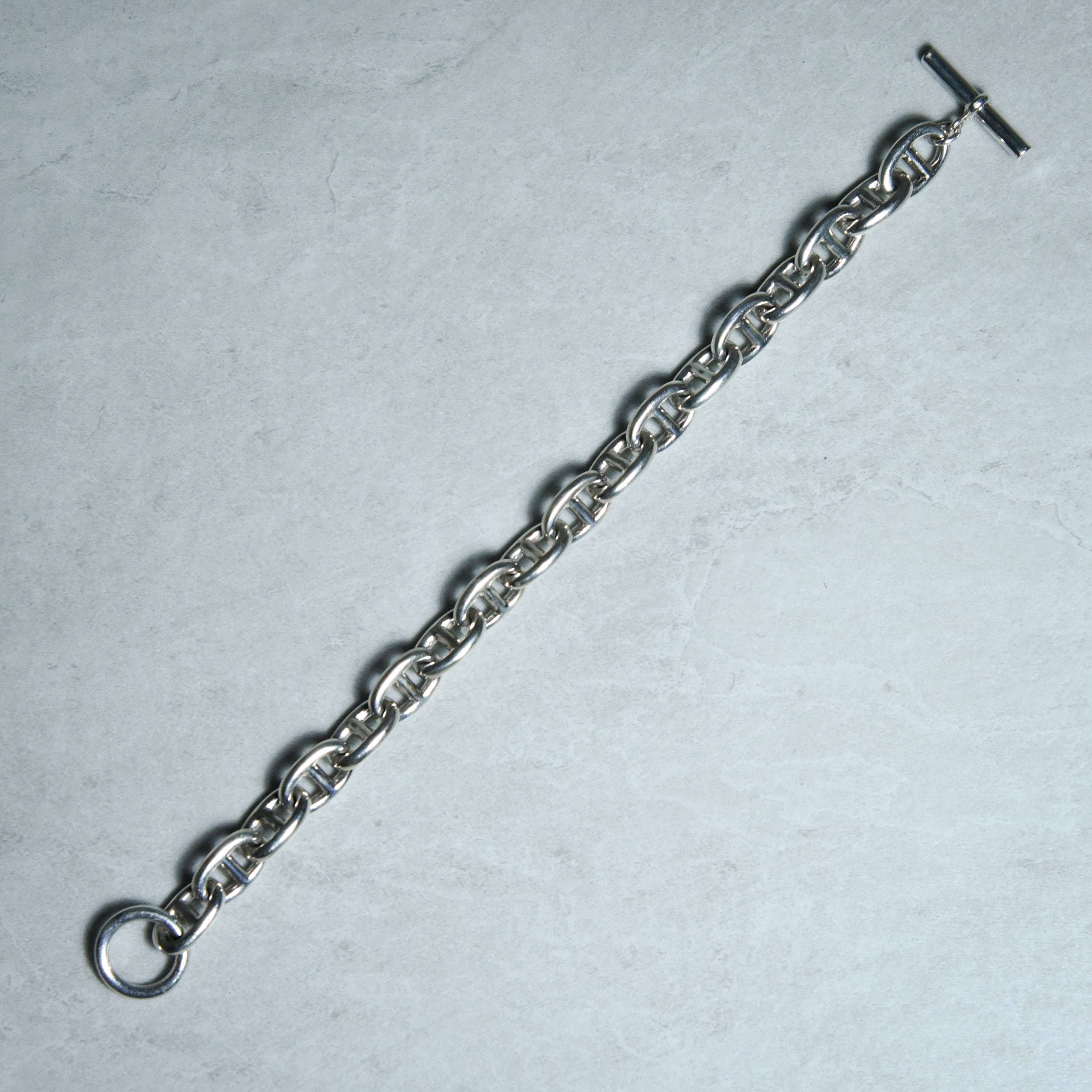 British Vintage Silver Anchor Chain Bracelet イギリス ヴィンテージ