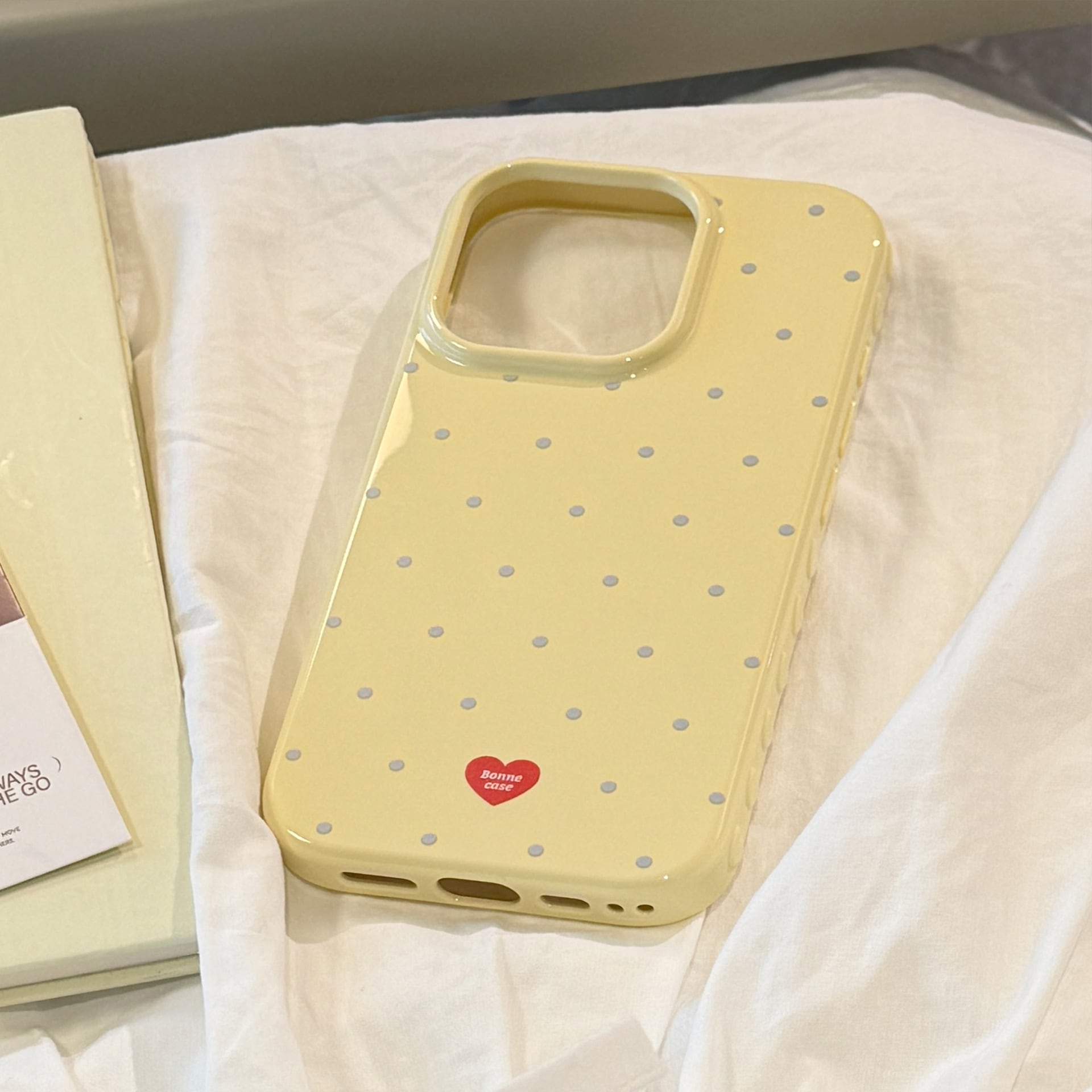 iPhone17-12対応】新作がかわいい〜！ドット×ハート柄ケース◎5色から