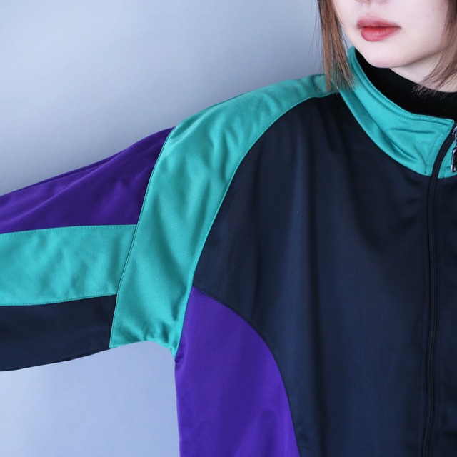 "PUMA" poison color switching design loose silhouette track jacket